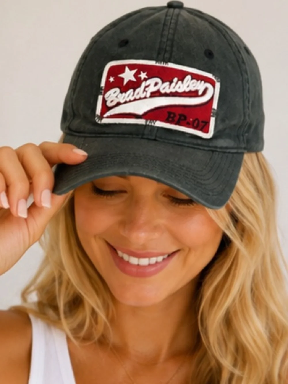 Vintage 2007 Brad Paisley Concert Embroidered Ballcap